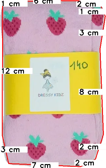 Rózsaszín Dressy Kidz Harisnya EU 140 / UK 10 év / US 10 év/L