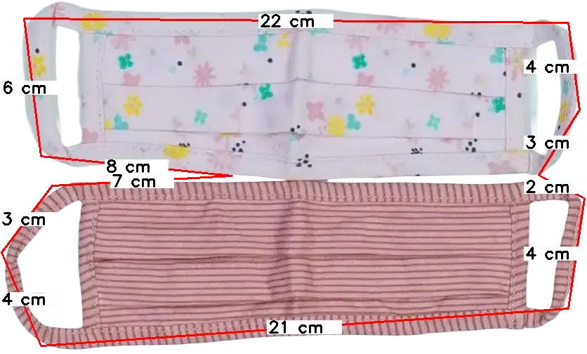 Rózsaszín George Maszk Egyméret