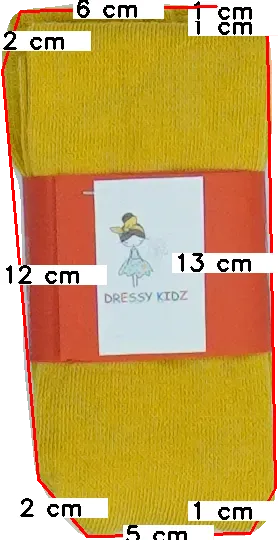 Sárga Dressy Kidz Harisnya EU 56 / UK Újszülött / US Újszülött