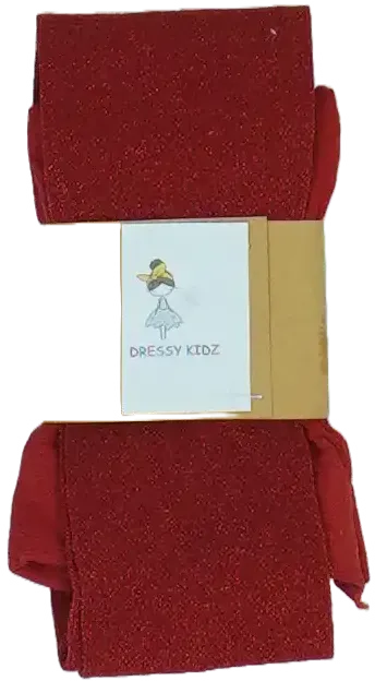 Piros Dressy Kidz Harisnya EU 140 / UK 10 év / US 10 év/L