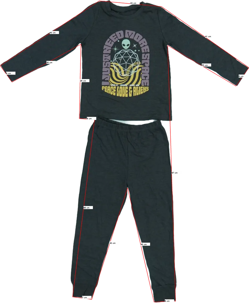 Grey George 2-piece set - Top &amp; Bottom EU 122 / UK 7 years / US 7 years/M