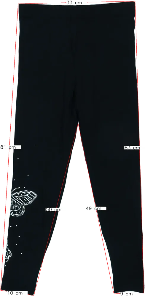 Fekete George Leggings EU 152 / UK 12 év / US 12 év/L