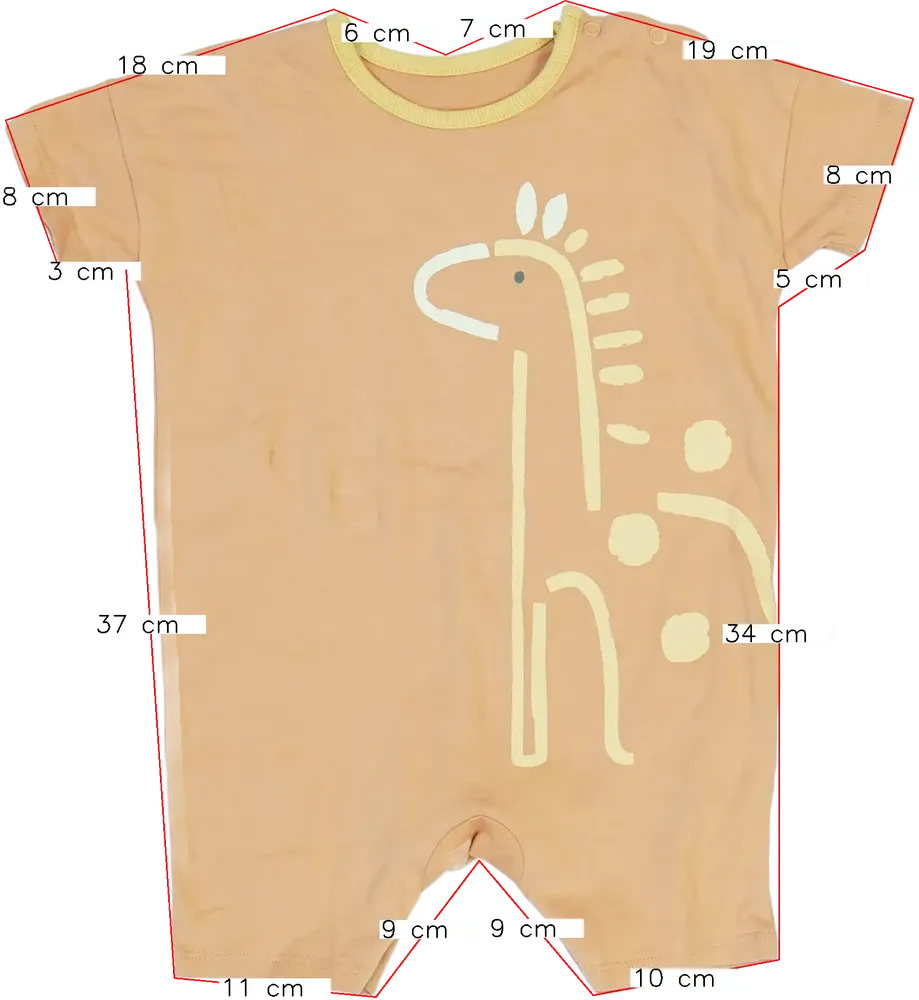 Sárga (narancs) George Napozó EU 86 / UK 12-18 hónap / US 18 hónap