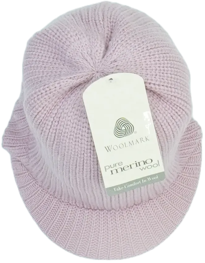 Rózsaszín Woolmark Sapka Egyméret