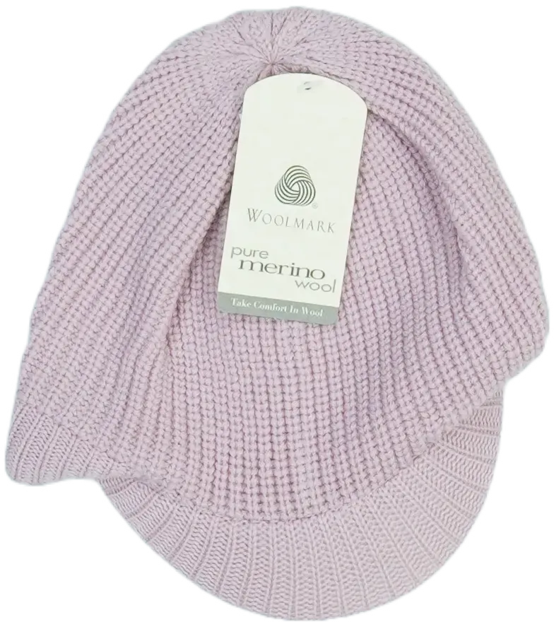 Rózsaszín Woolmark Sapka Egyméret