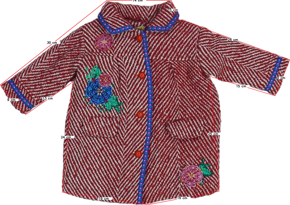 Többszínű Rosalita Átmeneti kabát EU 104 / UK 4 év / US 4T/XS