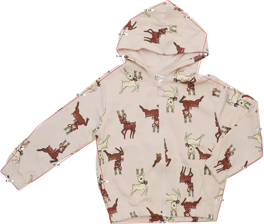 Rózsaszín H&amp;M Kapucnis pulóver EU 122 / UK 7 év / US 7 év/M