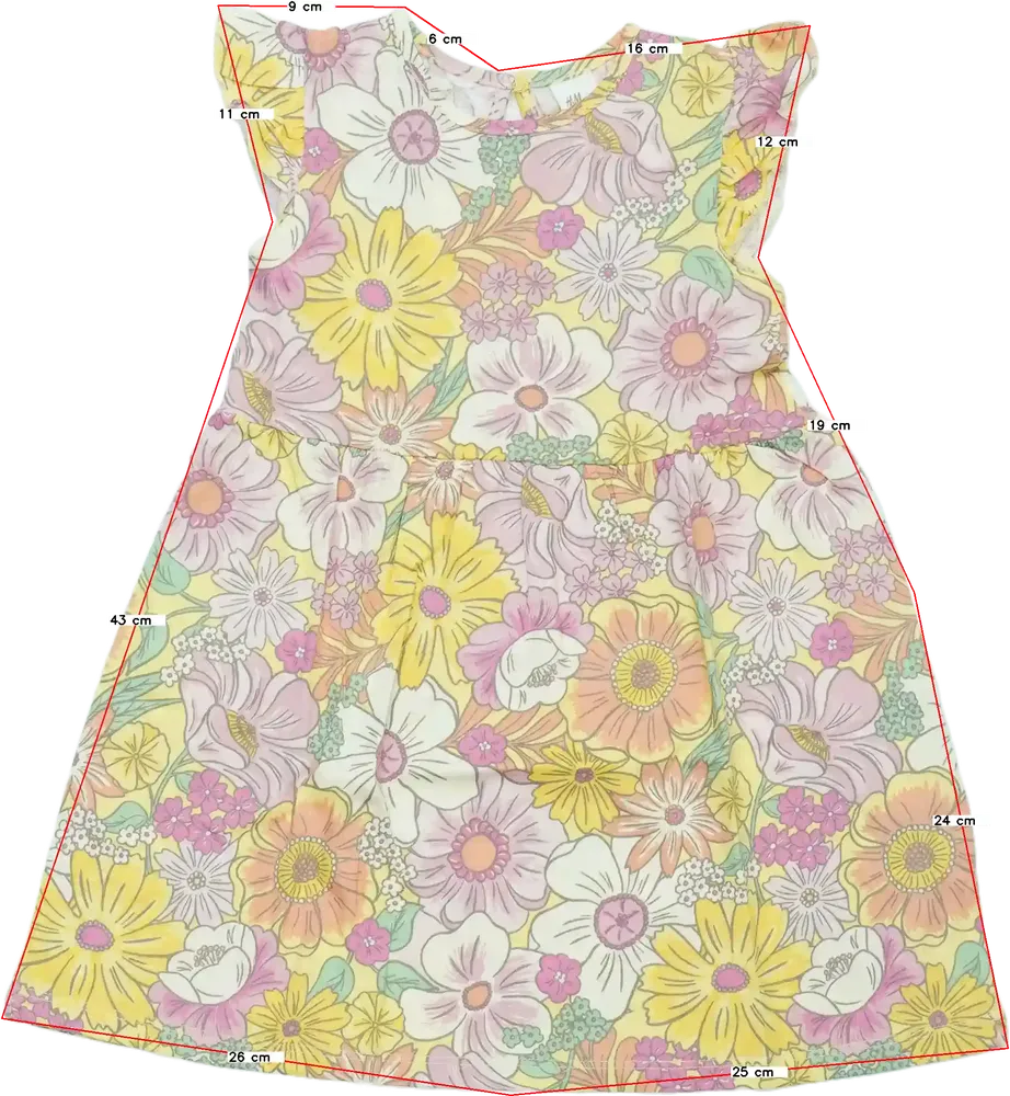 Többszínű H&amp;M Ruha EU 98 / UK 3 év / US 3T