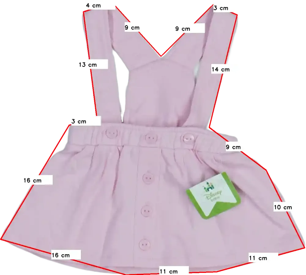 Rózsaszín Disney Kantáros szoknya EU 56 / UK Újszülött / US Újszülött