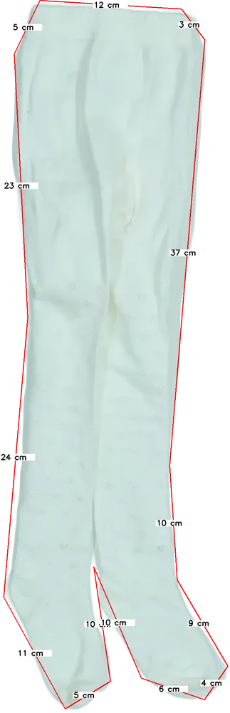 Fehér Dressy Kidz Harisnya EU 116 / UK 6 év / US 6 év/S