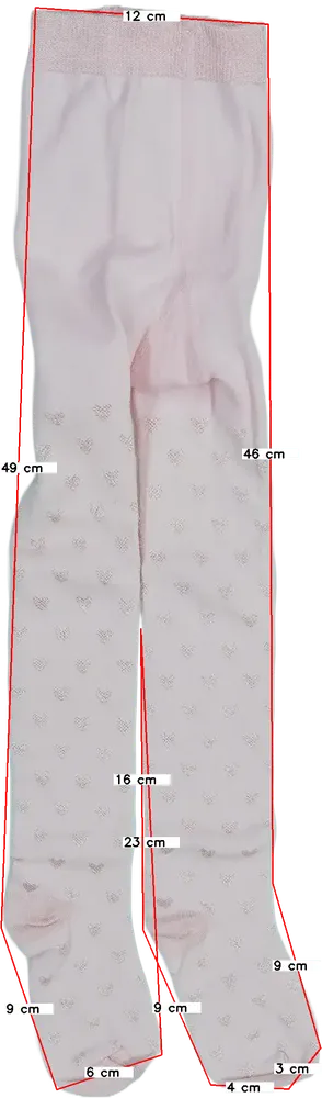 Rózsaszín Dressy Kidz Harisnya EU 116 / UK 6 év / US 6 év/S