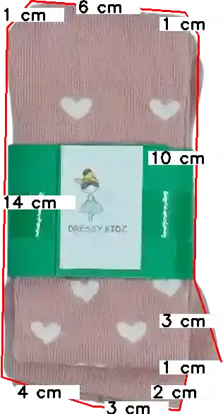 Rózsaszín Dressy Kidz Harisnya EU 68 / UK 3-6 hónap / US 3-6 hónap