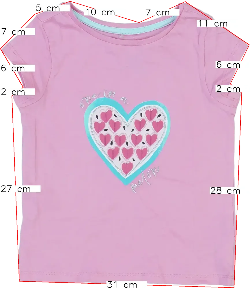 Rózsaszín George Póló EU 98 / UK 3 év / US 3T