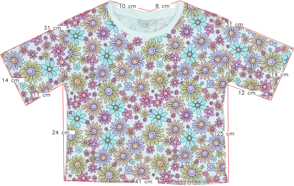 Többszínű George Póló EU 134 / UK 9 év / US 9 év/L