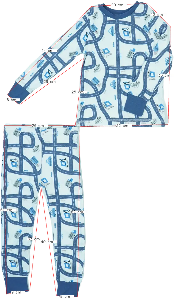 Többszínű George Pizsama EU 110 / UK 5 év / US 5 év/XS