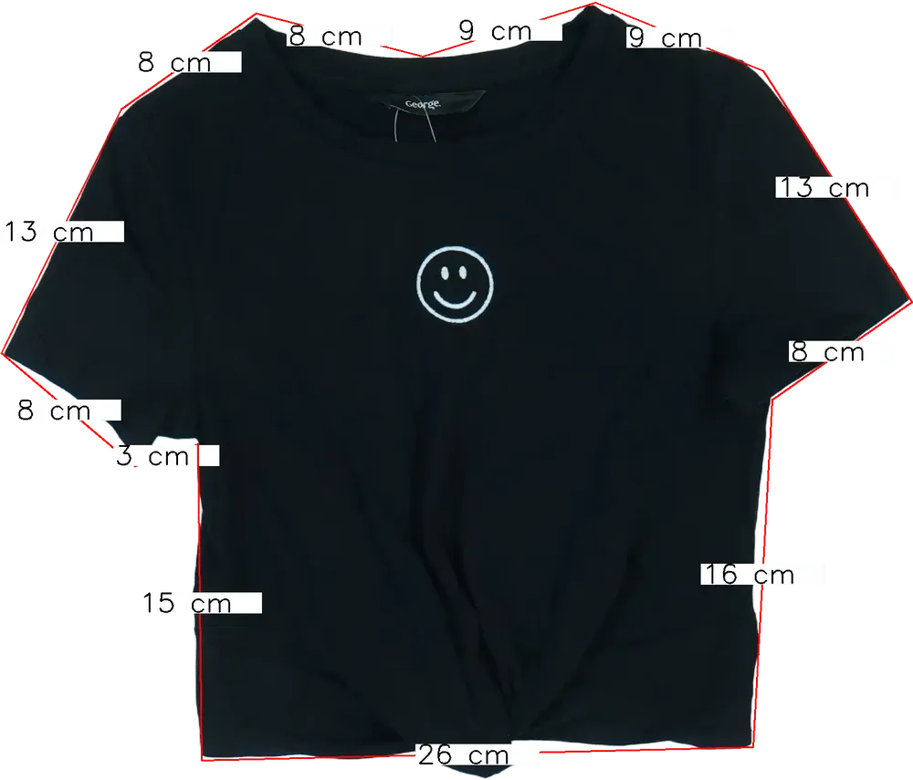 Fekete George Póló EU 122 / UK 7 év / US 7 év/M
