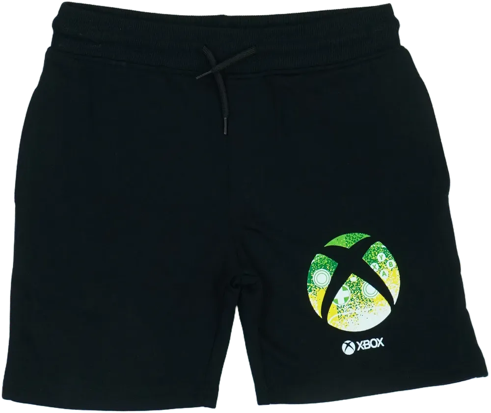 Fekete XBOX Rövidnadrág EU 134 / UK 9 év / US 9 év/L