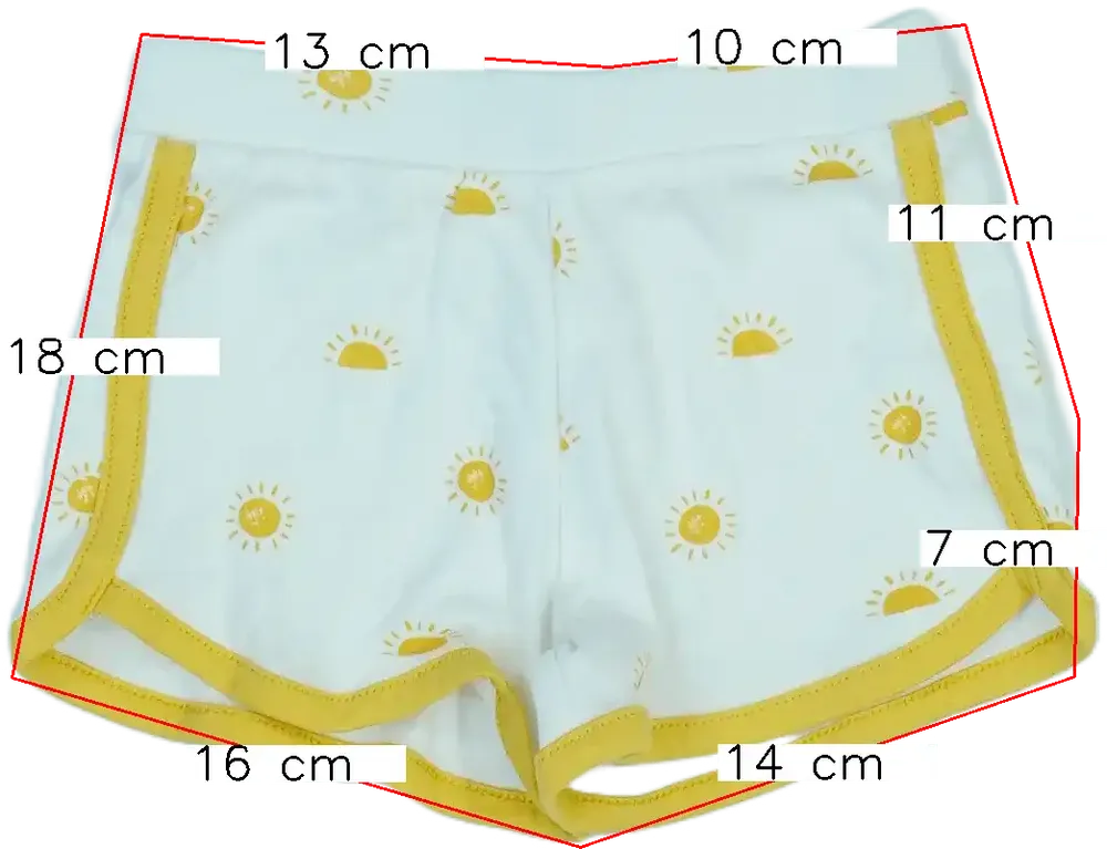 Fehér George Rövidnadrág EU 80 / UK 9-12 hónap / US 12 hónap