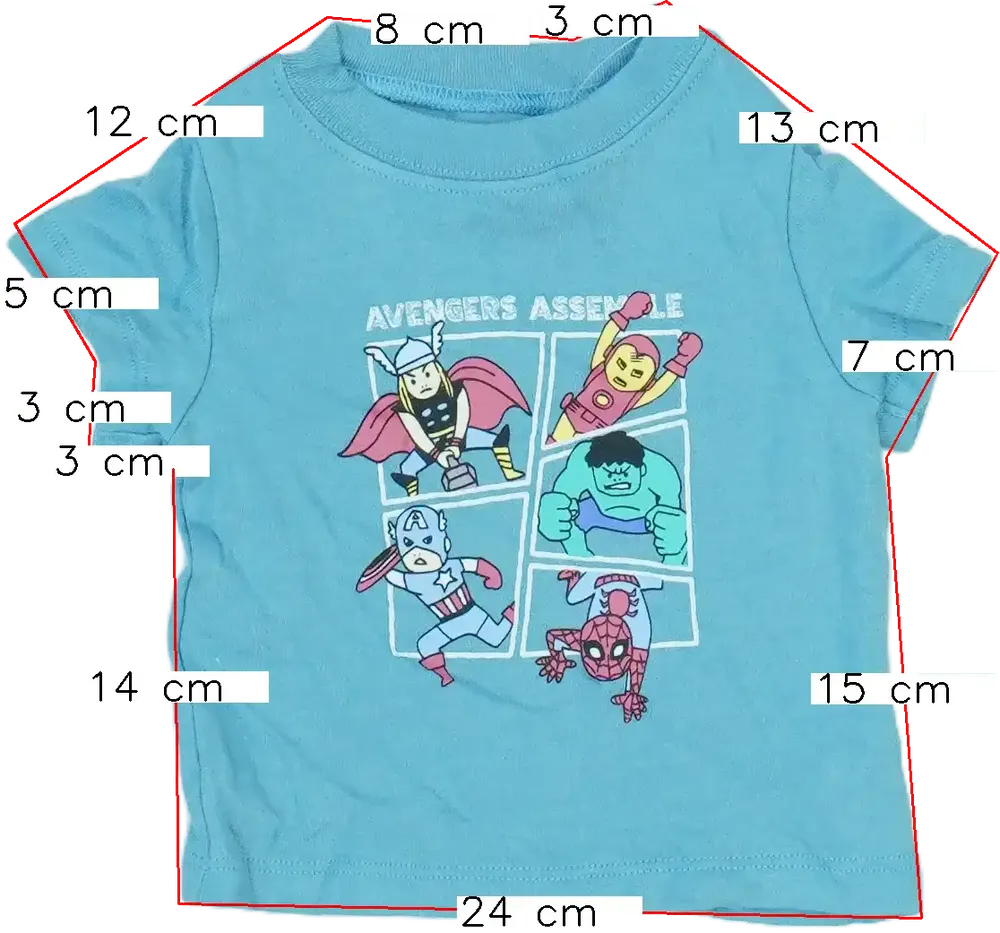 Kék George Póló EU 62 / UK 0-3 hónap / US 0-3 hónap