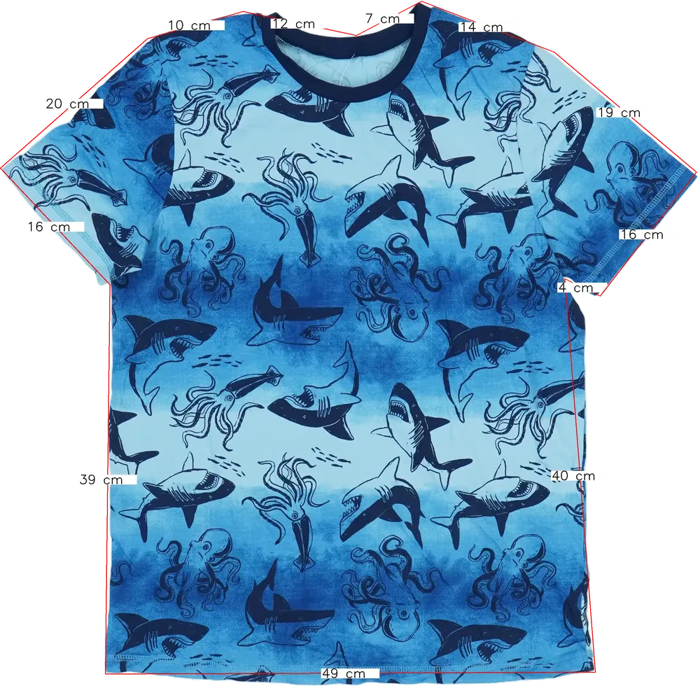 Kék George Póló EU 176 / UK 16 év / US XL