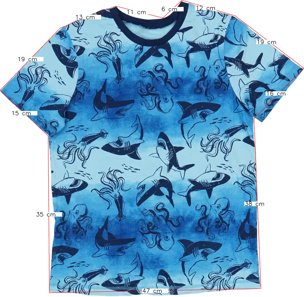 Kék George Póló EU 164 / UK 14 év / US 14 év/XL