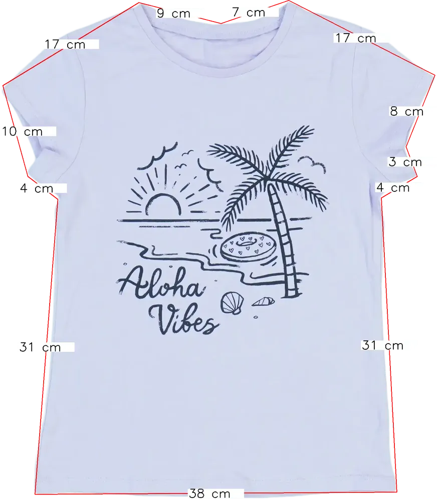 Lila George Póló EU 134 / UK 9 év / US 9 év/L