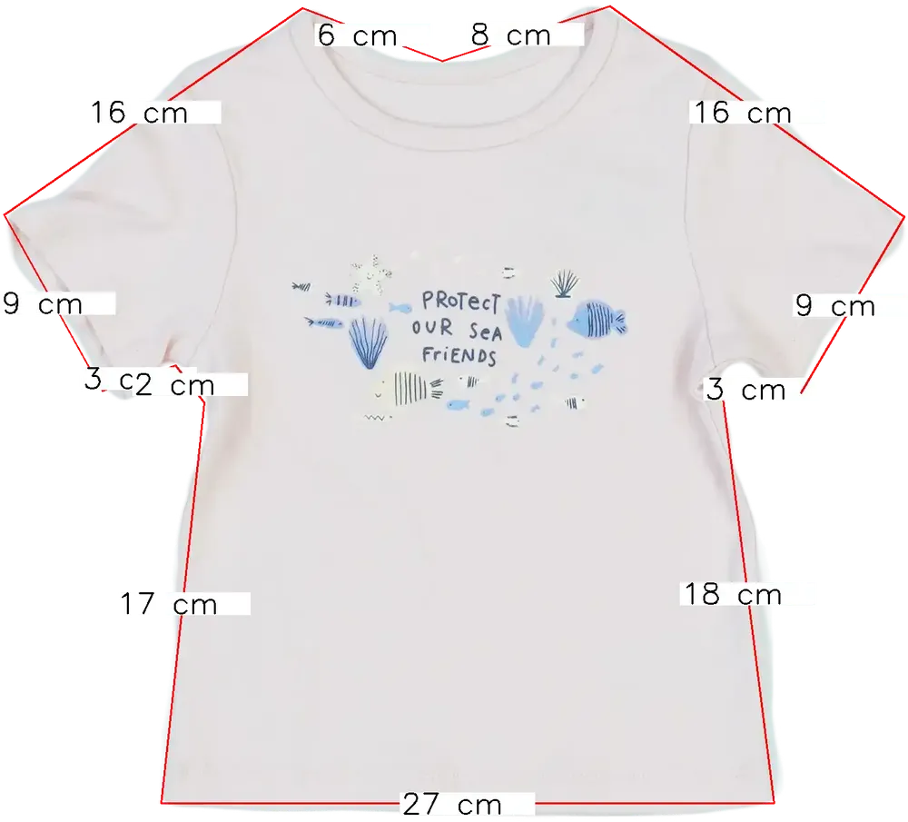 Rózsaszín George Póló EU 80 / UK 9-12 hónap / US 12 hónap