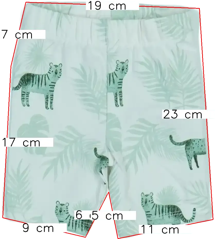 Fehér George Rövidnadrág EU 62 / UK 0-3 hónap / US 0-3 hónap