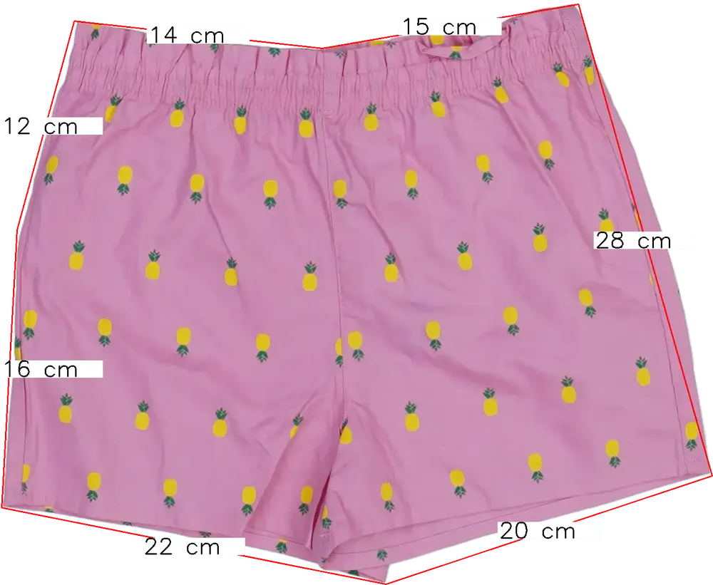 Rózsaszín George Rövidnadrág EU 128 / UK 8 év / US 8 év/M