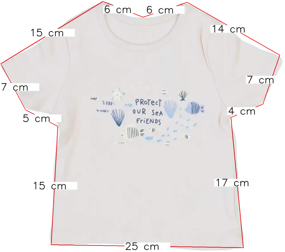 Rózsaszín George Póló EU 68 / UK 3-6 hónap / US 3-6 hónap