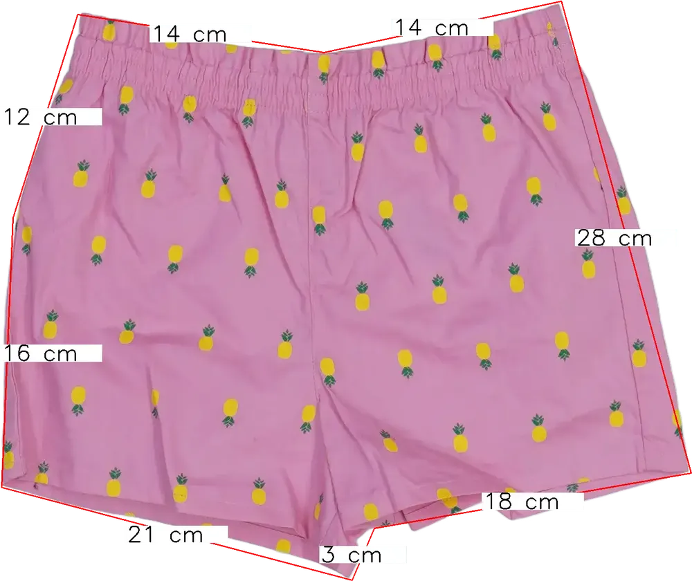 Rózsaszín George Rövidnadrág EU 128 / UK 8 év / US 8 év/M