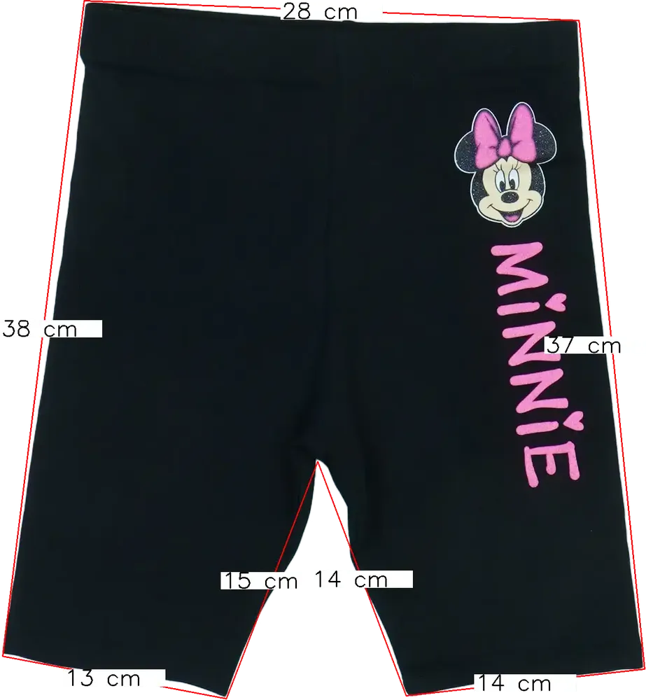 Fekete Disney Rövidnadrág EU 128 / UK 8 év / US 8 év/M