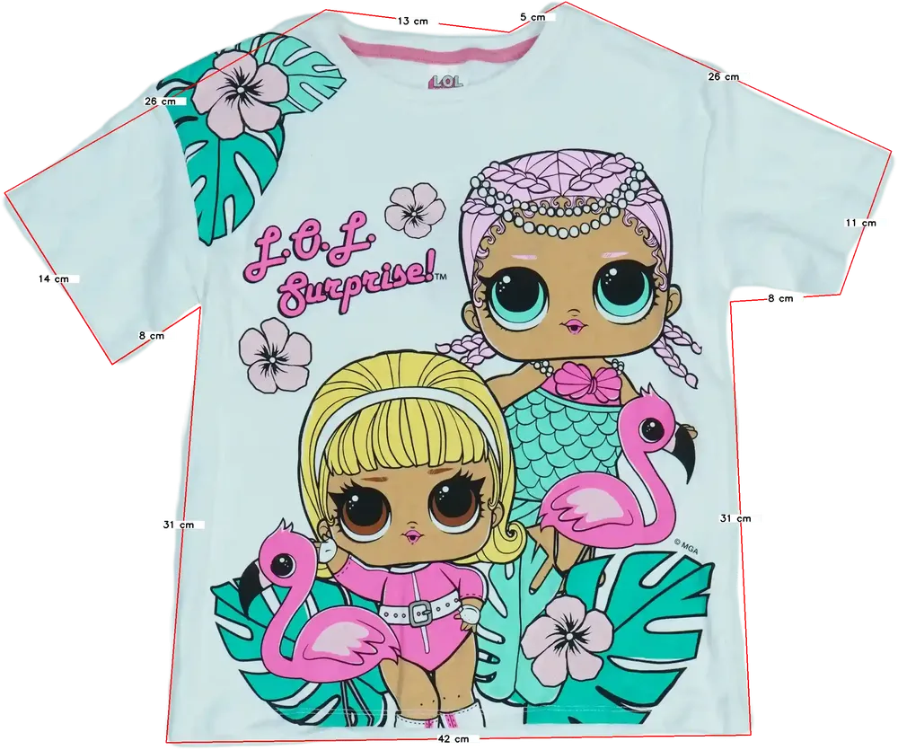 Fehér LOL Póló EU 134 / UK 9 év / US 9 év/L