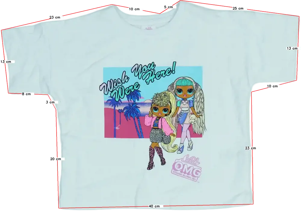 Fehér LOL Póló EU 128 / UK 8 év / US 8 év/M