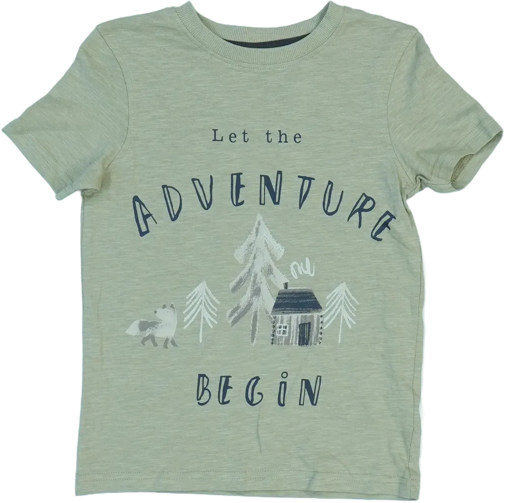 Zöld George Póló EU 116 / UK 6 év / US 6 év/S