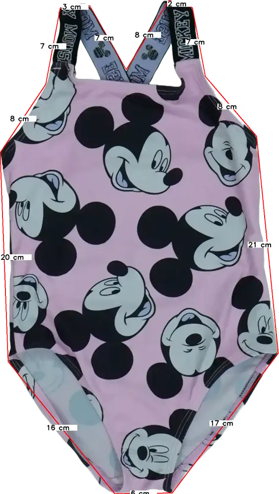 Rózsaszín Disney Fürdőruha EU 122 / UK 7 év / US 7 év/M