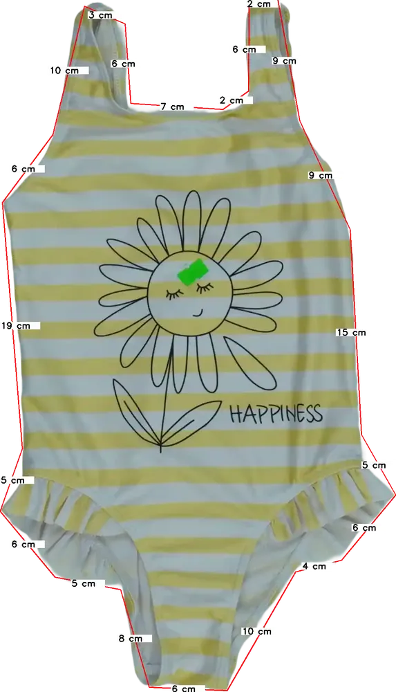 Fehér Primark Fürdőruha EU 116 / UK 6 év / US 6 év/S