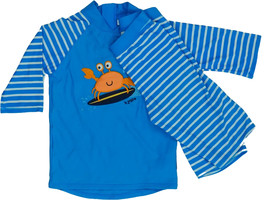 Blue JoJo Maman Bébé Rashguard EU 110 / UK 5 years / US 5 years/XS