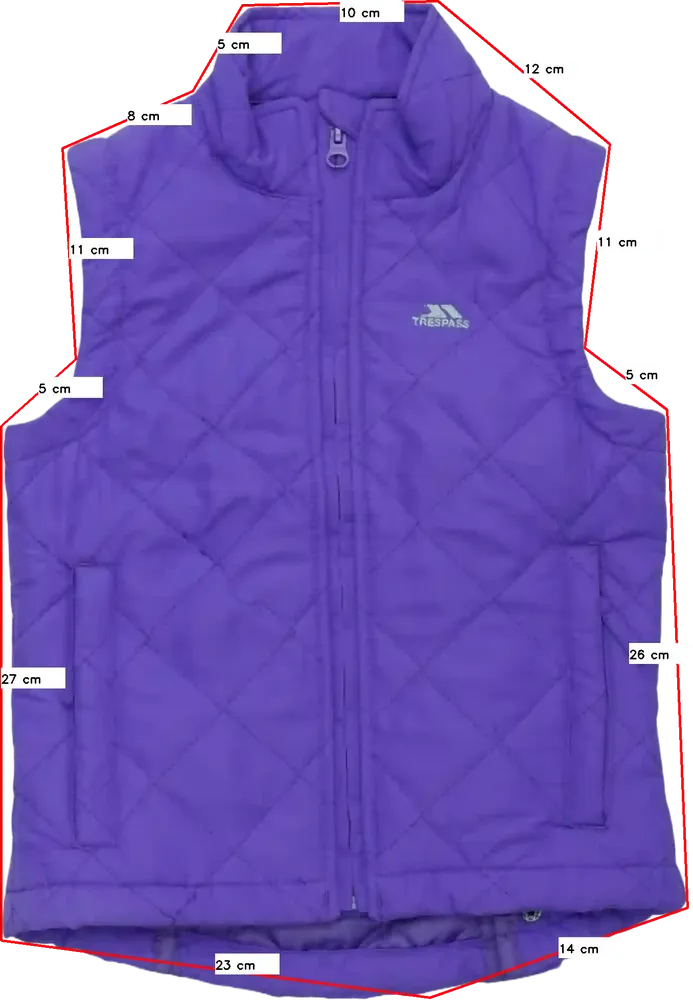 Lila Trespass Mellény EU 116 / UK 6 év / US 6 év/S