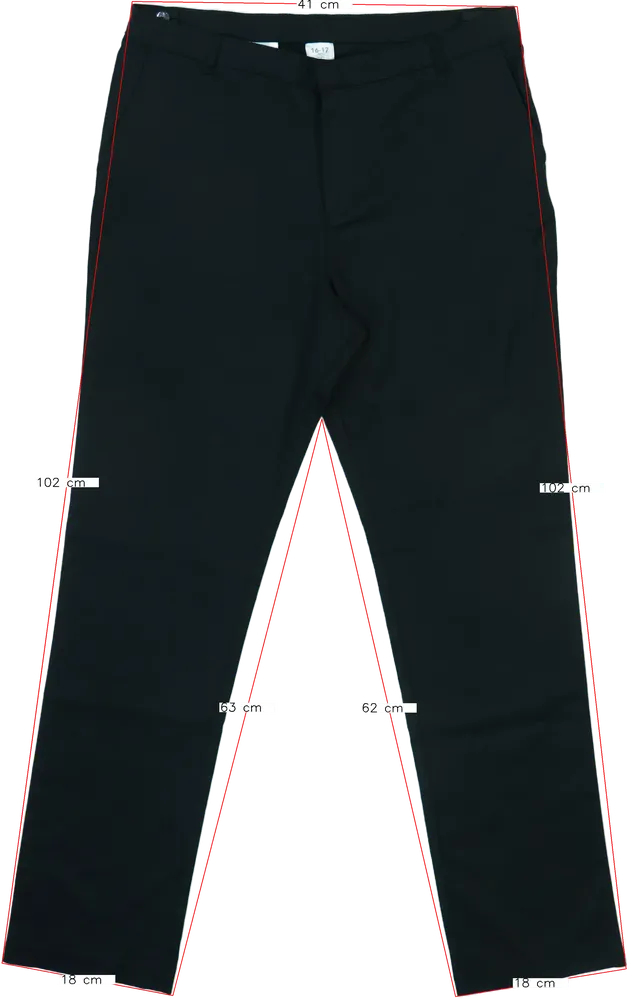 Fekete George Hosszúnadrág EU 180 / UK 17-18 év / US XXL