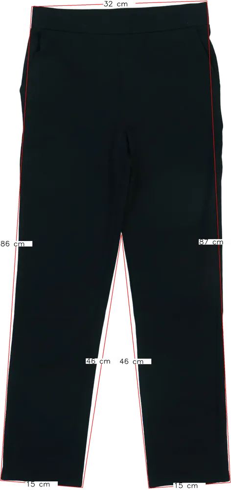 Fekete George Hosszúnadrág EU 152 / UK 12 év / US 12 év/L