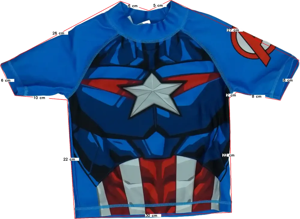 Kék Marvel Napvédő ruházat EU 110 / UK 5 év / US 5 év/XS