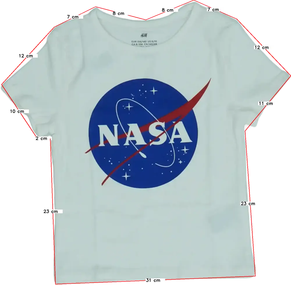 Fehér H&amp;M Póló EU 104 / UK 4 év / US 4T/XS