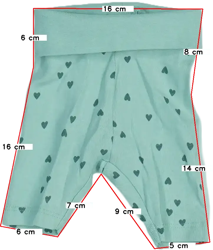 Zöld DopoDopo Baby nadrág EU 50 / UK Újszülött / US Újszülött