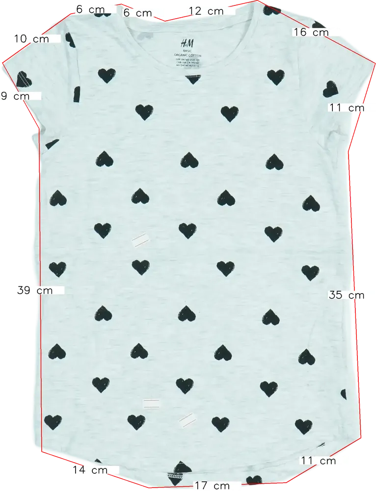 Szürke H&amp;M Póló EU 140 / UK 10 év / US 10 év/L