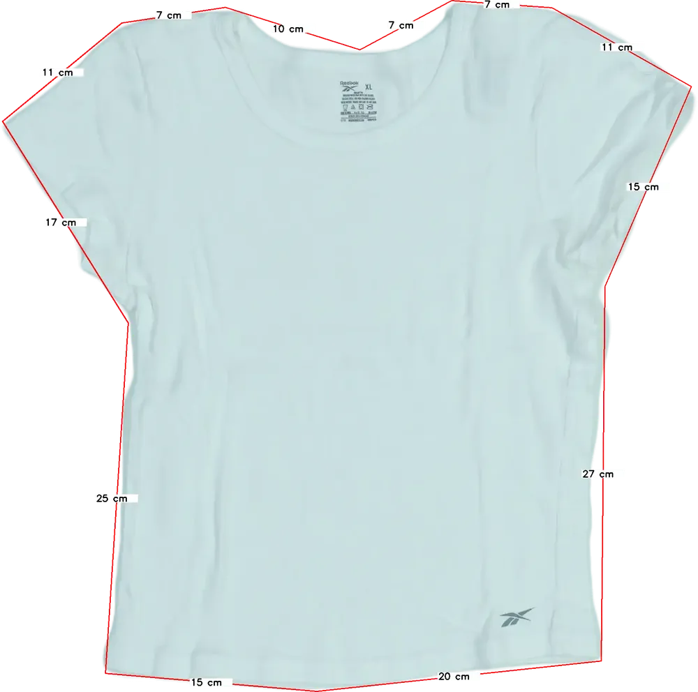 Fehér Reebok Póló EU 158 / UK 13 év / US 14 év/XL