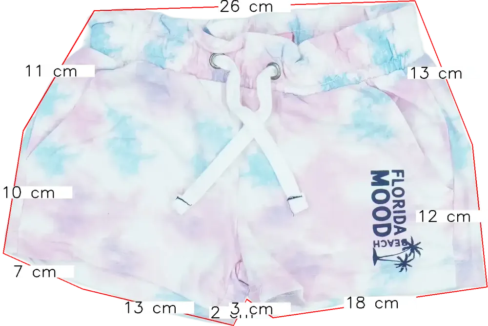 Rózsaszín PocoPiano Rövidnadrág EU 122 / UK 7 év / US 7 év/M