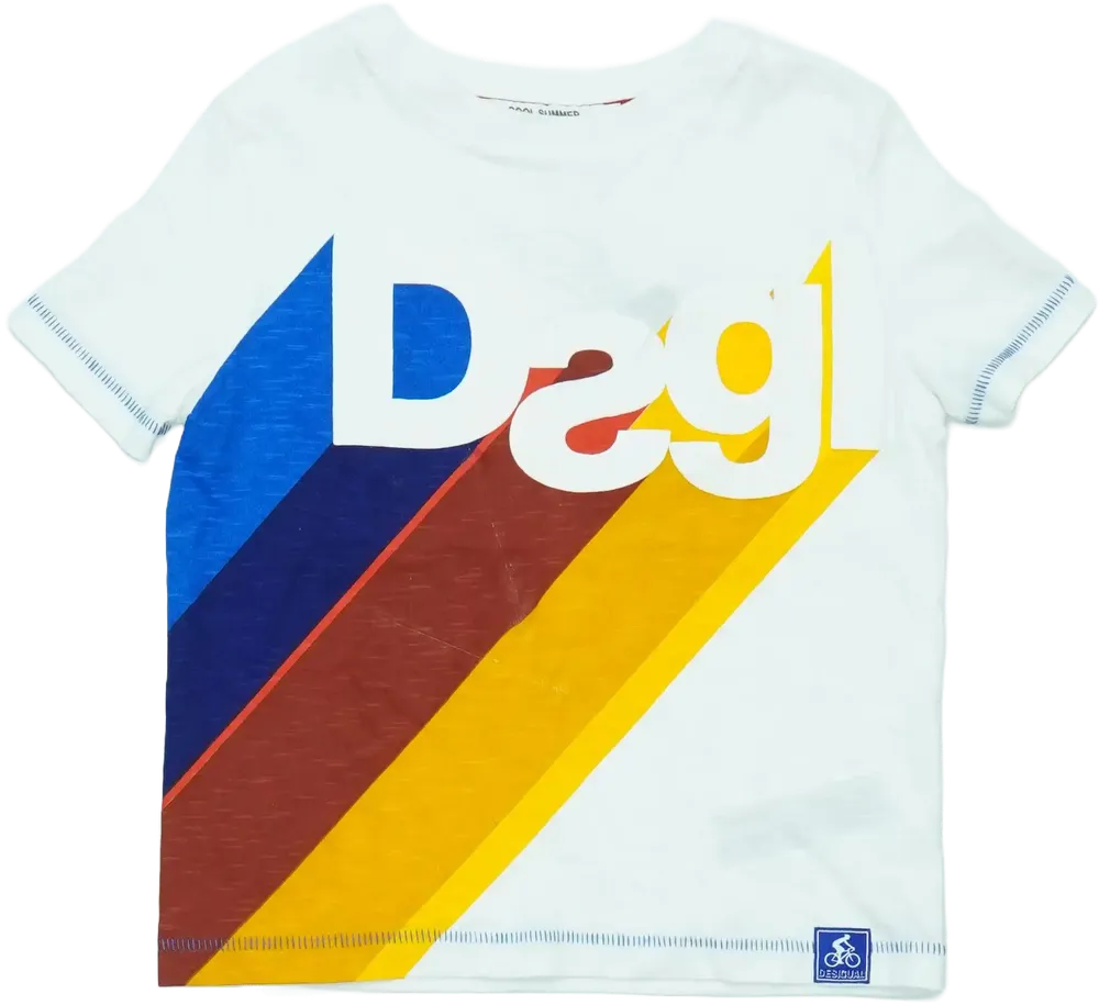 Fehér Desigual Póló EU 104 / UK 4 év / US 4T/XS