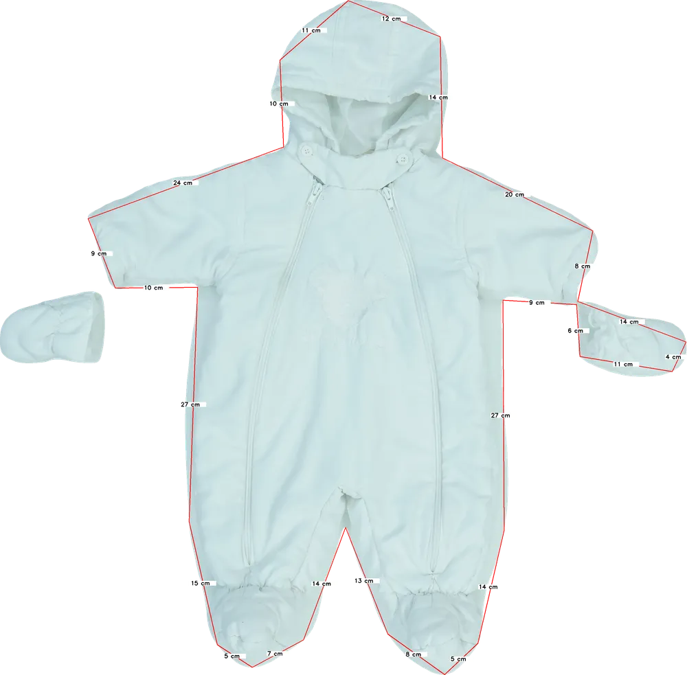 Fehér Egyéb Baby overál EU 68 / UK 3-6 hónap / US 3-6 hónap