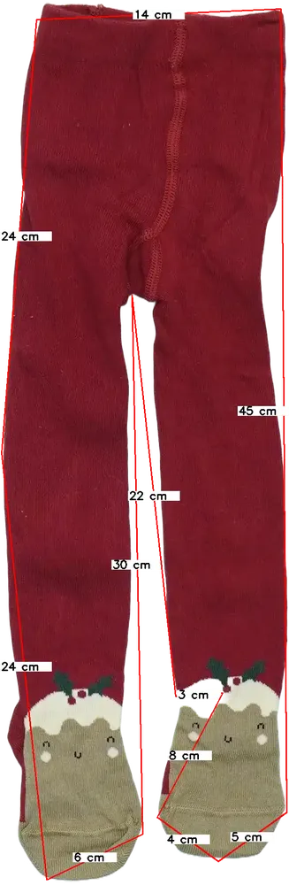 Bordó George Harisnya EU 80 / UK 9-12 hónap / US 12 hónap